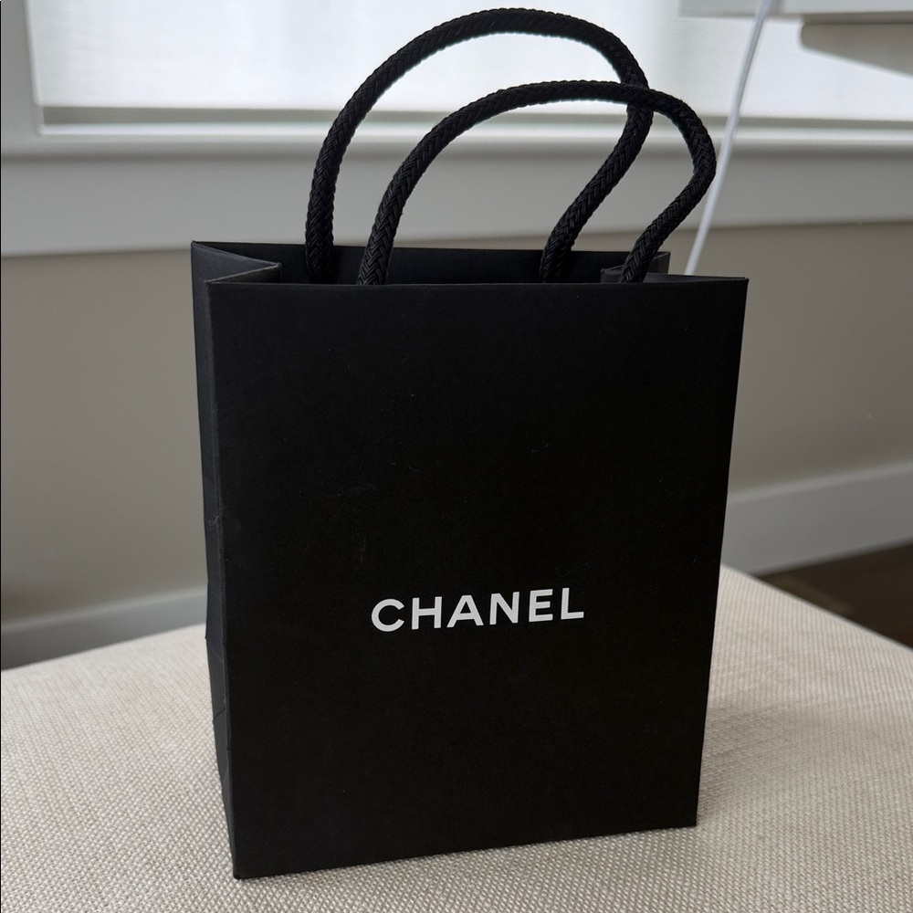 CHANEL Black Paper Gift Bag